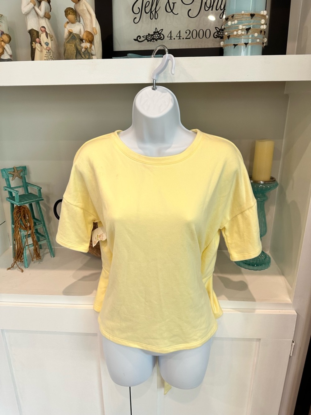 Everyday Crewneck Short Sleeve Tee in Pastel Yellow